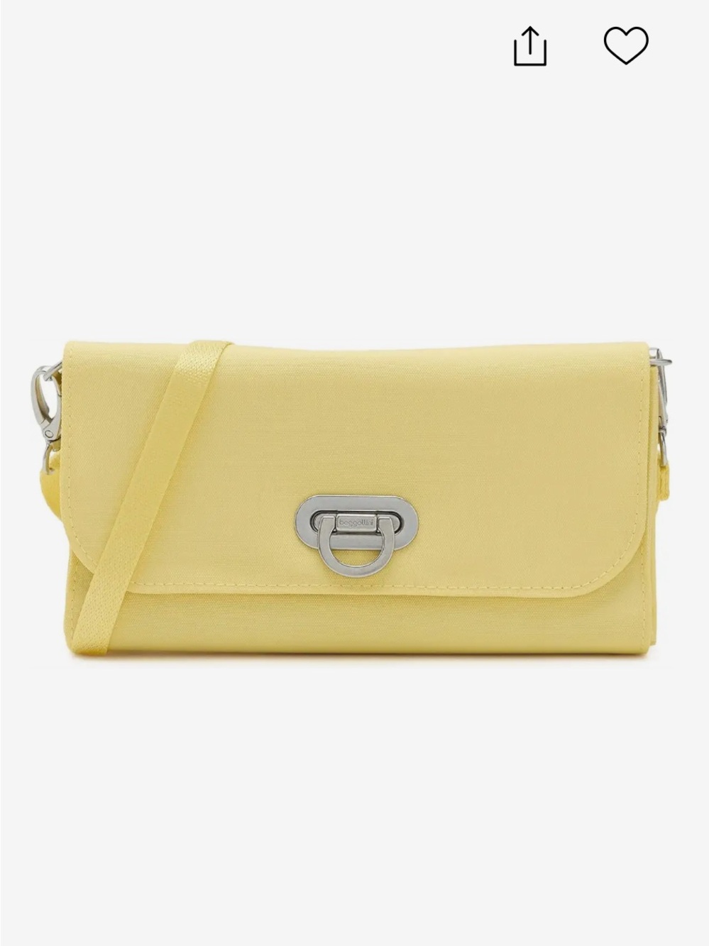 NWT Baggallini Coastal Flip Lock RFID Phone Wallet Crossbody